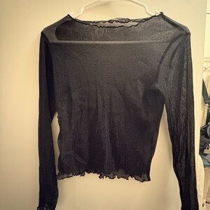 Sparkle, sheer brandy melville top